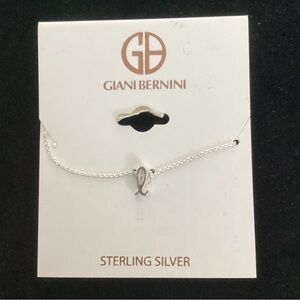 Giani Bernini Sterling Silver Lowercase “i” Pendant Necklace